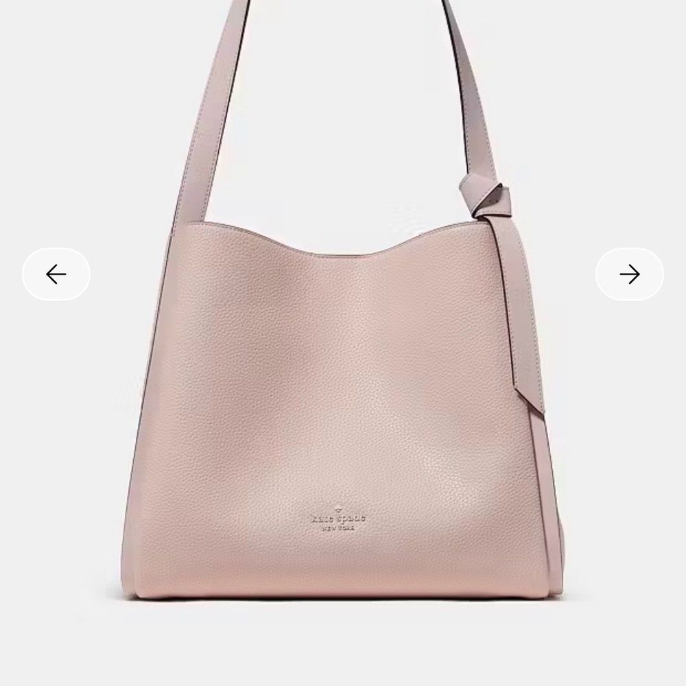 Kate Spade knott large carry all  Blush Pink leather Shoulder Bag
